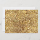 キンセアニェラシック金ゴールドパープルドレス金ゴールドグラムパーティー 招待状 (裏面)