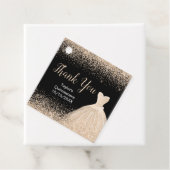 キンセアニェラシャンパンホワイトドレスフェイクグリッター フェイバータグ (インサイチュ)