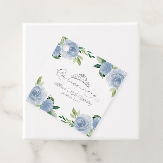 キンセアニェラシルバーティアラライトブルーフローラ フェイバータグ (インサイチュ)