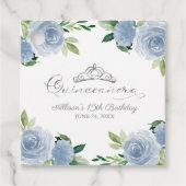 キンセアニェラシルバーティアラライトブルーフローラ フェイバータグ (正面)