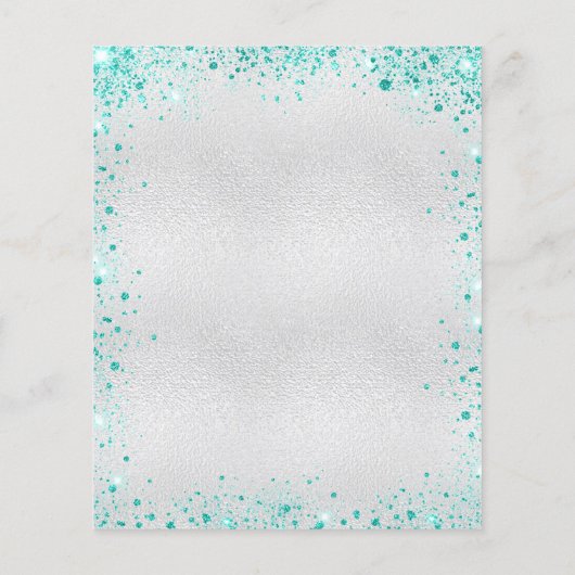 キンセアニェラシルバーティール（緑がかった色）グリッター予算 チラシ (裏面)