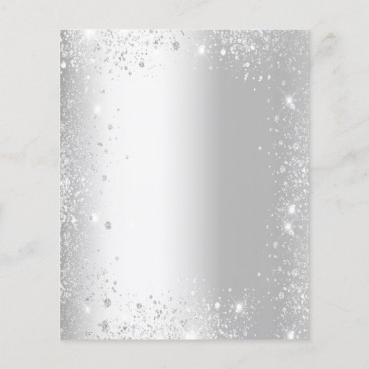 キンセアニェラシルバードレスグリッター予算の招待 チラシ (裏面)