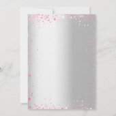 キンセアニェラシルバーピンクのスパークリングドレス 招待状 (裏面)