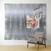 キンセアニェラシルバーフォトグリッターへようこそ タペストリー (インサイチュ(横))