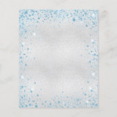 キンセアニェラシルバーブルーグリッター予算の招待 チラシ (裏面)