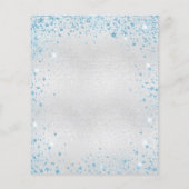 キンセアニェラシルバーブルーグリッター予算の招待 チラシ (裏面)