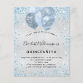 キンセアニェラシルバーブルーグリッター予算の招待 チラシ (正面)