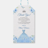 キンセアニェラシルバーブルーフローラガウン ギフトタグ (正面)