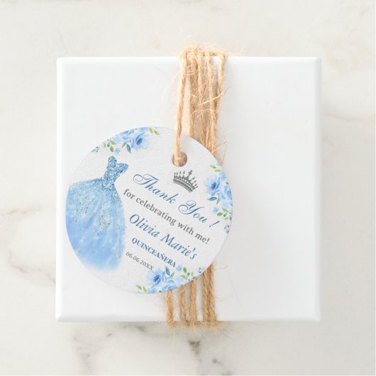 キンセアニェラシルバーブルーフローラガウン フェイバータグ (インサイチュ)