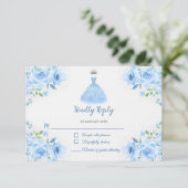 キンセアニェラシルバーブルーフローラガウン 出欠カード (スタンド正面)