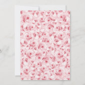 キンセアニェラシルバーホワイトピンクフローラツインズ 招待状 (裏面)