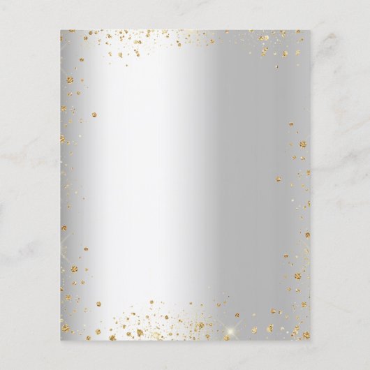 キンセアニェラシルバー金ゴールドドレスの予算案 チラシ (裏面)