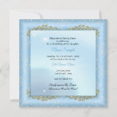 キンセアニェラシンデレラブルー童話キャリッジ2 招待状 (裏面)