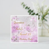 キンセアニェラスウィート15誕生日招待状 招待状 (スタンド正面)