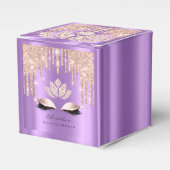 キンセアニェラススイート16ブライダルバラパープルスパーク フェイバーボックス (正面サイド)