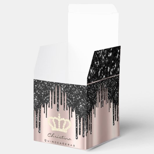 キンセアニェラススウィート16ブライダルバラクラウンブラック フェイバーボックス (オープン)