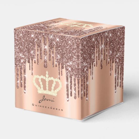 キンセアニェラススウィート16ブライダルバラジャミ王室の フェイバーボックス (裏面サイド)