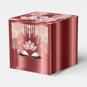 キンセアニェラススウィート16ブライダルバラブルゴーニュ フェイバーボックス (正面サイド)