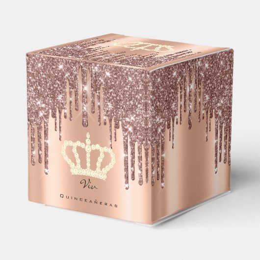 キンセアニェラススウィート16ブライダルバラヴィヴ王室の フェイバーボックス (裏面サイド)