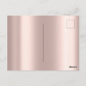 キンセアニェラススウィート16ブライダルバラ金ゴールドスパークリー ポストカード (裏面)