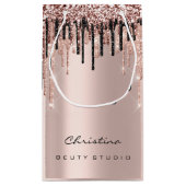 キンセアニェラススウィート16ブライダル結婚ズ化粧品 スモールペーパーバッグ (裏面)