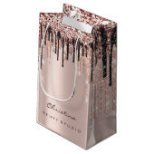 キンセアニェラススウィート16ブライダル結婚ズ化粧品 スモールペーパーバッグ (裏面アングル)