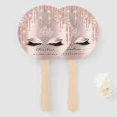 キンセアニェラススウィート16thブライダルシャワーバラスパークリー ハンドファン (正面&裏面)