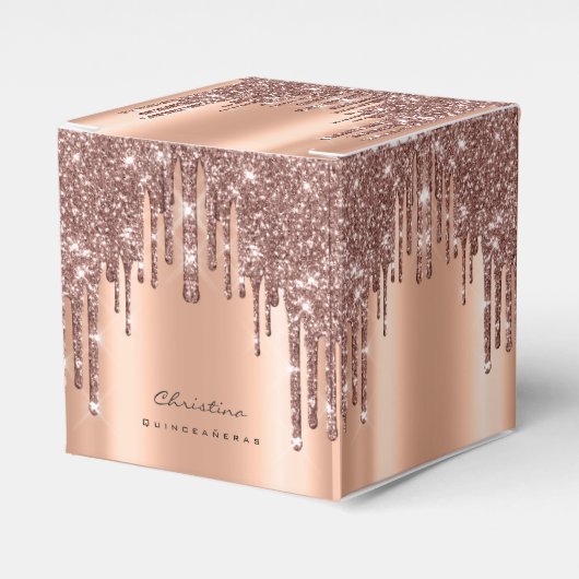 キンセアニェラススウィート16thブライダルバラグリッター フェイバーボックス (正面サイド)