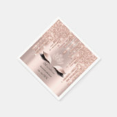 キンセアニェラスバラ金ゴールドスパークリーグリッターアイズマクエップ スタンダードカクテルナプキン (角)