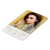 キンセアニェラスペインの金ゴールドに日付を保存 マグネット (左側)