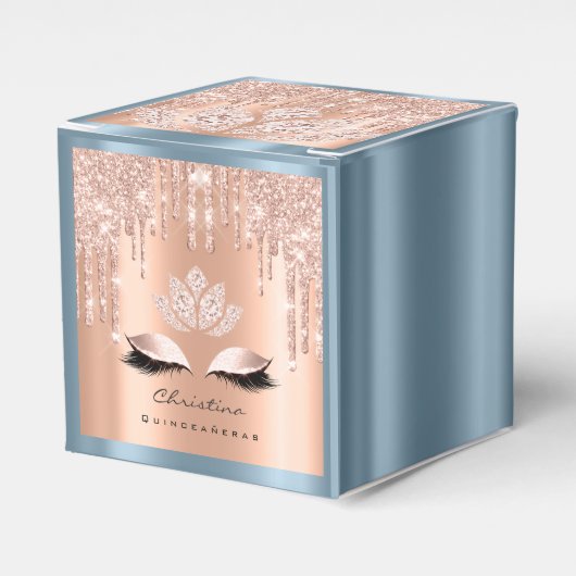 キンセアニェラス甘い16ブライダルバラドリップダスティブルー フェイバーボックス (正面サイド)