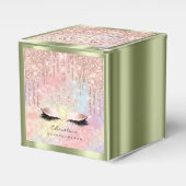 キンセアニェラス甘い16ブライダルバラミントホログラフ フェイバーボックス (正面サイド)