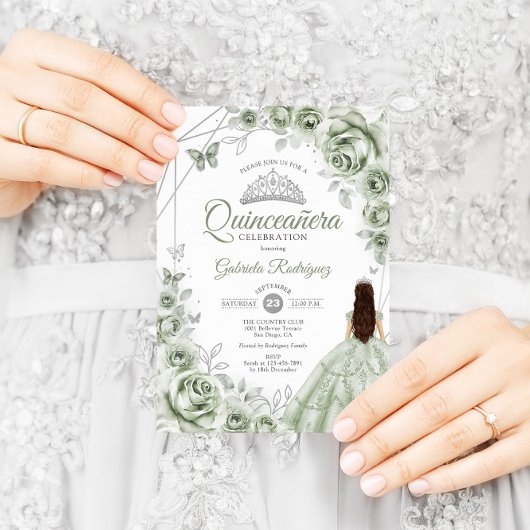 キンセアニェラセージグリーンシルバードレスフローラ 招待状