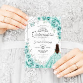 キンセアニェラターコイズシルバードレスフローラ 招待状