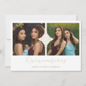 キンセアニェラツインズ2フォトオーナメントゴフェイクールデン 招待状 (正面)