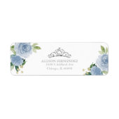 キンセアニェラティアラシルバーブルーフローララベル ラベル (正面)