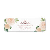 キンセアニェラティアラバラ金ゴールド赤面ピンクフローラ ラベル (正面)