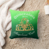 キンセアニェラティアラ《写真》ぼけ味|緑グラデーション クッション (ブランケット)