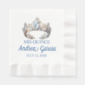 キンセアニェラティアラ 縁ありランチョンナプキン (正面)