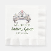 キンセアニェラティアラ 縁ありランチョンナプキン (正面)