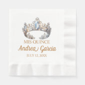 キンセアニェラティアラ 縁ありランチョンナプキン (正面)