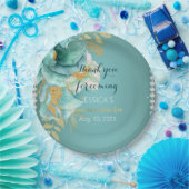 キンセアニェラティール（緑がかった色）金ゴールドパーソナライズされた紙プレート ペーパープレート (パーティー)