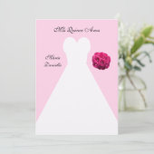 キンセアニェラドレスオンピンクカインスアノス 招待状 (スタンド正面)