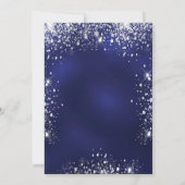 キンセアニェラネイビーブルーシルバーグリッタードレスティアラ 招待状 (裏面)