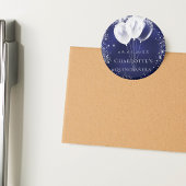 キンセアニェラネイビーブルーシルバーバルーンデイトを保存 マグネット