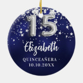 キンセアニェラネイビーブルーシルバー セラミックオーナメント (裏面)