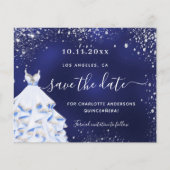 キンセアニェラネイビーブルードレスの予算は日付を保存 チラシ (正面)