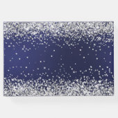 キンセアニェラネイビーブルードレスグリッター ゲストブック (裏面)