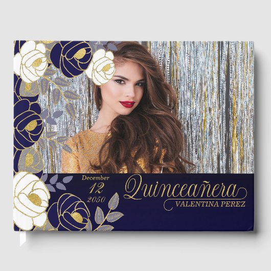 キンセアニェラネイビーブルーフローラ植物学 ゲストブック (正面)