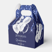 キンセアニェラネイビーブルー白グリッターバルーン フェイバーボックス (裏面サイド)